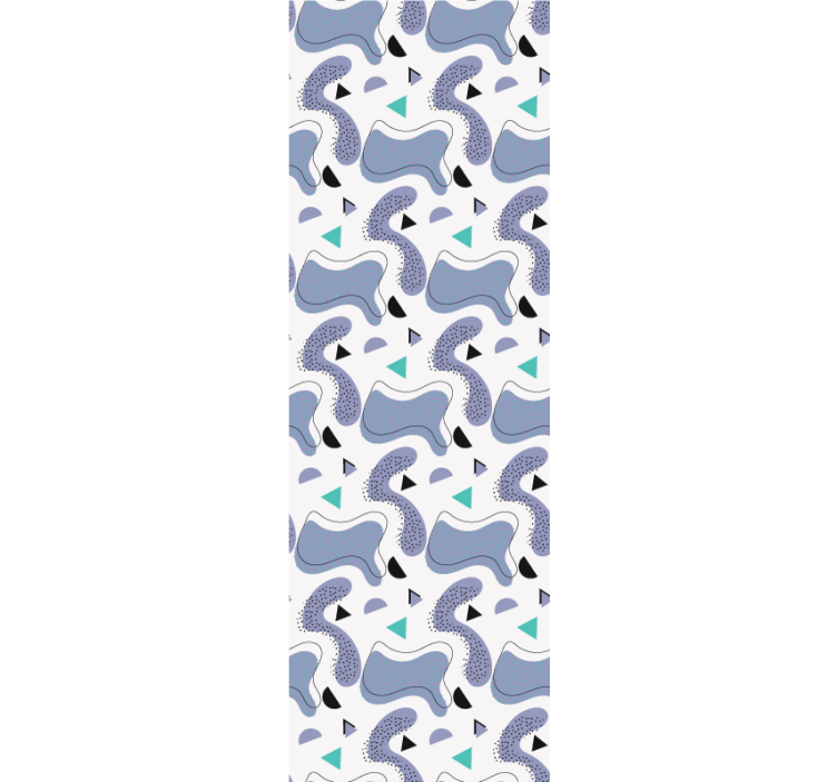 Cortina roller moderno modelo memphis con fondo blanco - TenVinilo