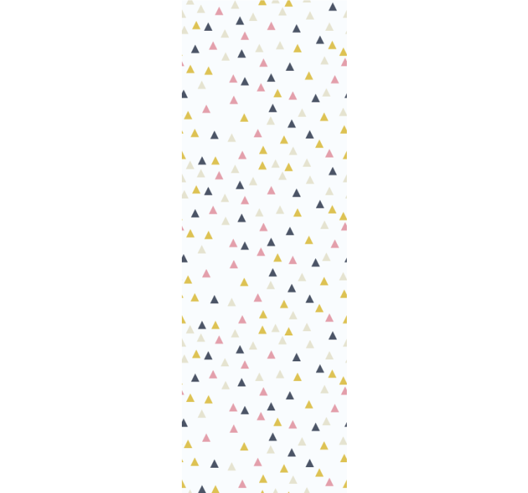 Cortina roller moderno patrón triángulos minimalista - TenVinilo