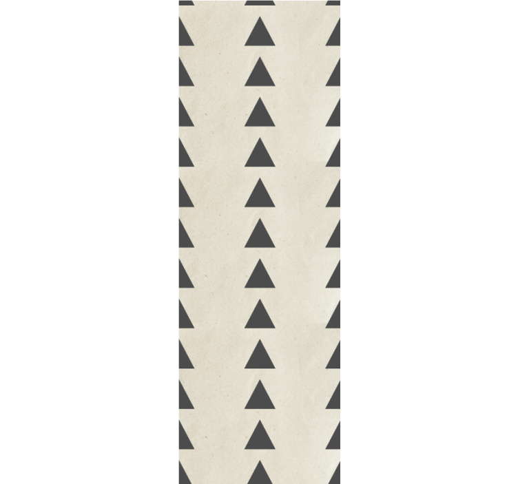 Cortina roller moderno triángulos gris oscuro desgastados - TenVinilo