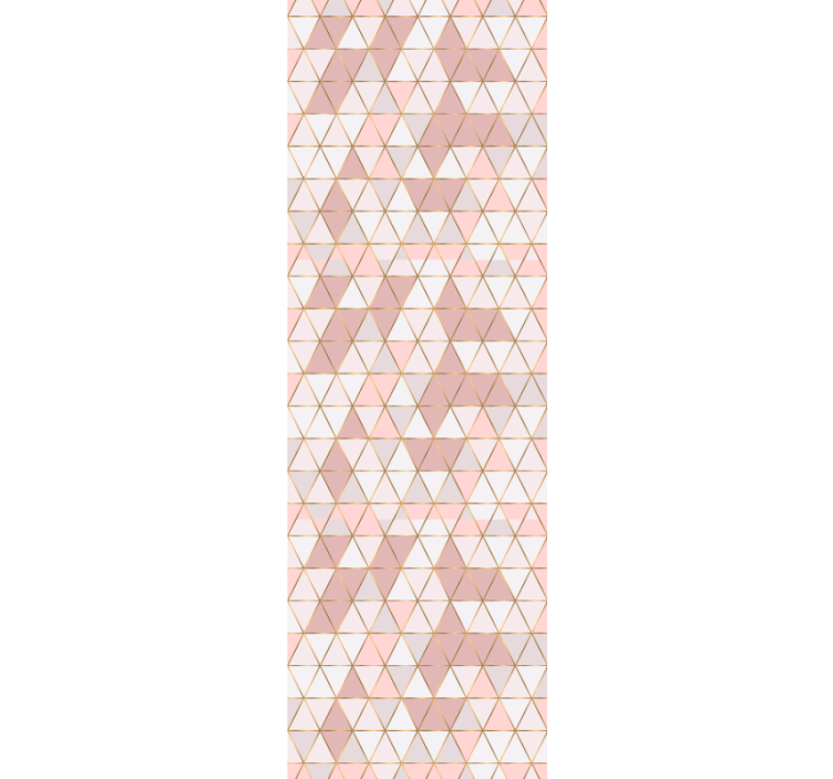 Cortina roller moderno líneas doradas y texturas claras - TenVinilo