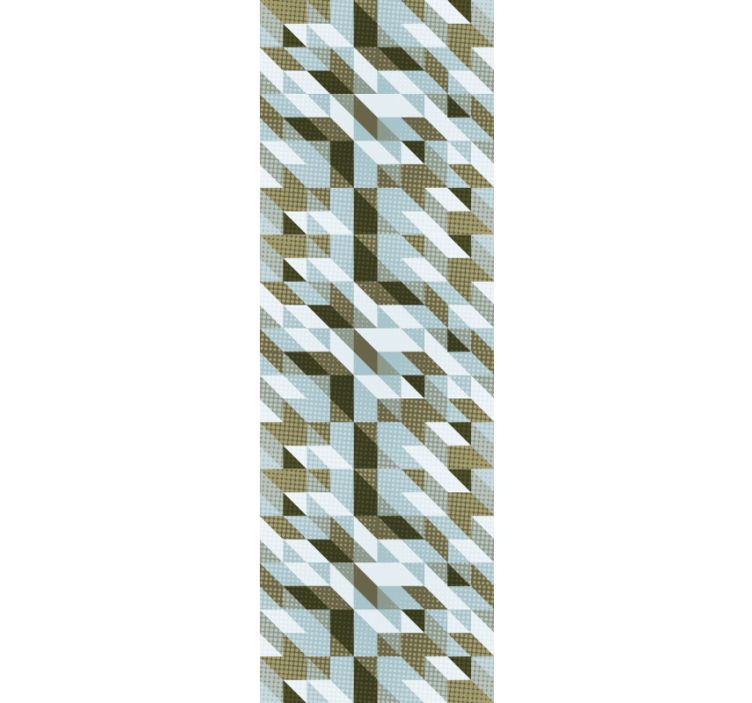 Cortina roller moderno triángulos modernos - TenVinilo