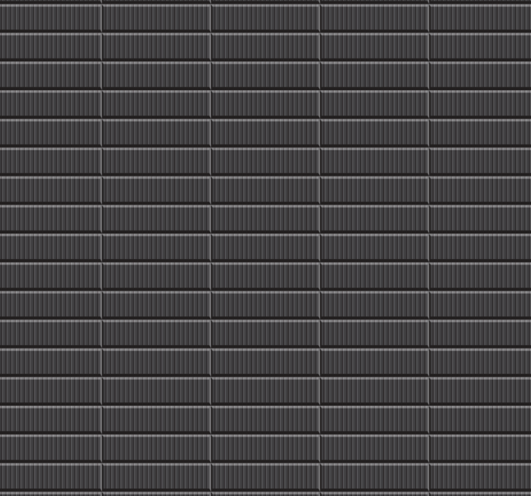 Cortina roller baño azulejos negros 3d - TenVinilo