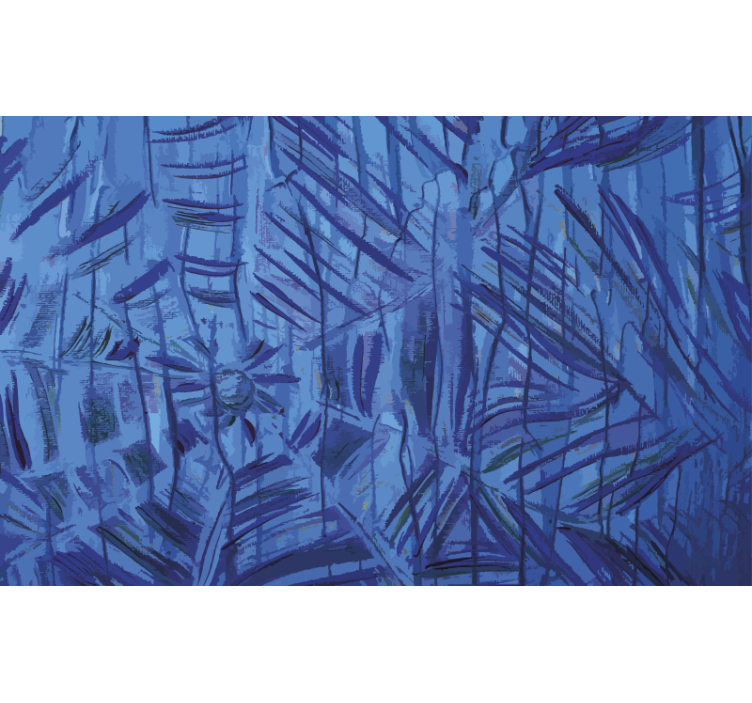 Cortina roller azul telaraña de tinta azul - TenVinilo