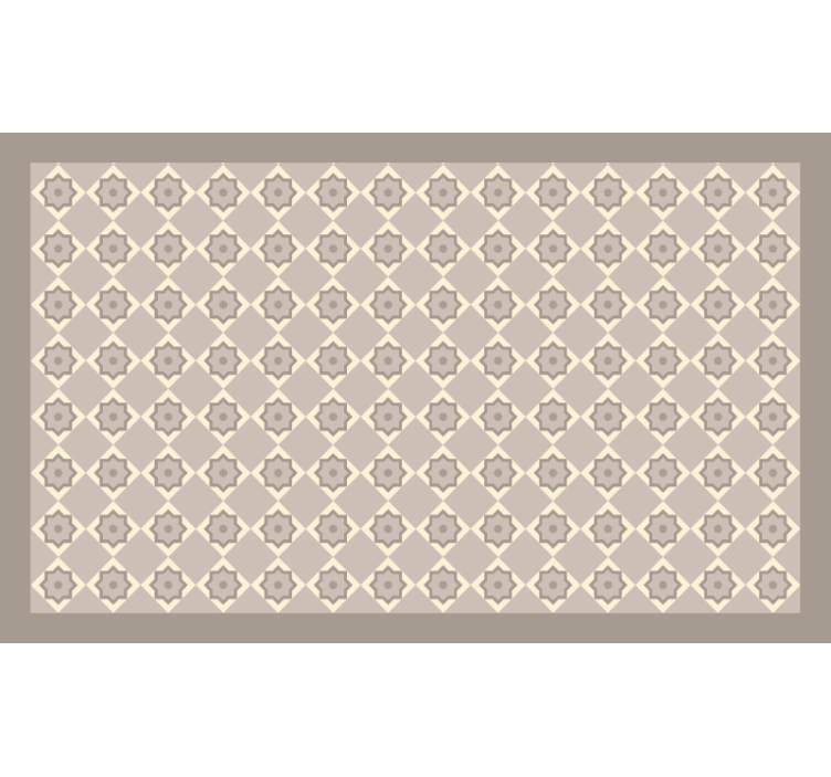 Cortina roller beige azulejos beige cemento - TenVinilo