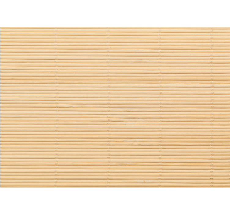 Cortina roller beige con patrón imitación bambú - TenVinilo