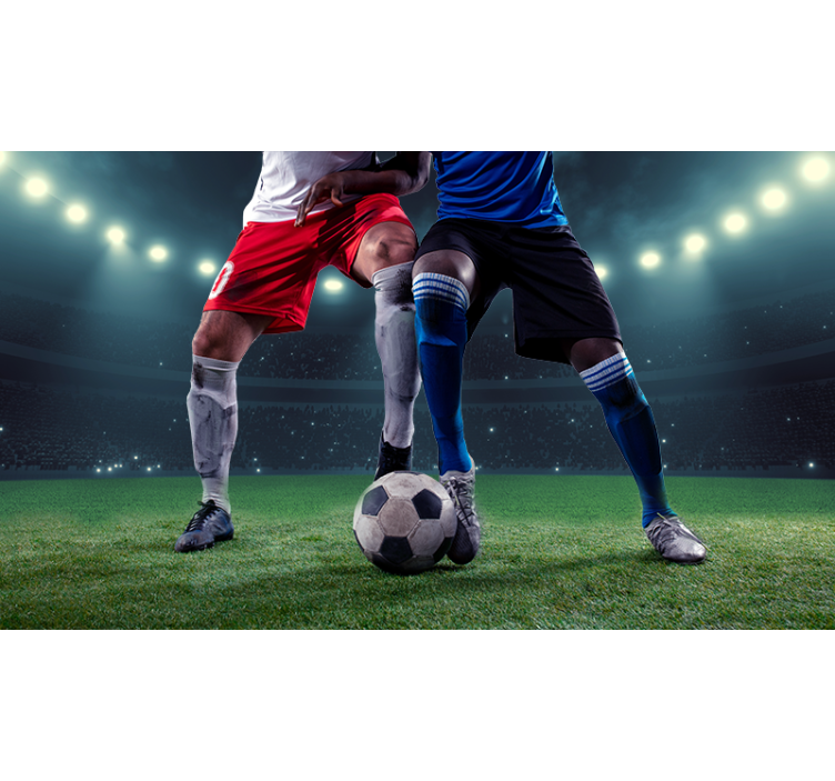 Estor enrollable fútbol jugadores en el campo - TenVinilo