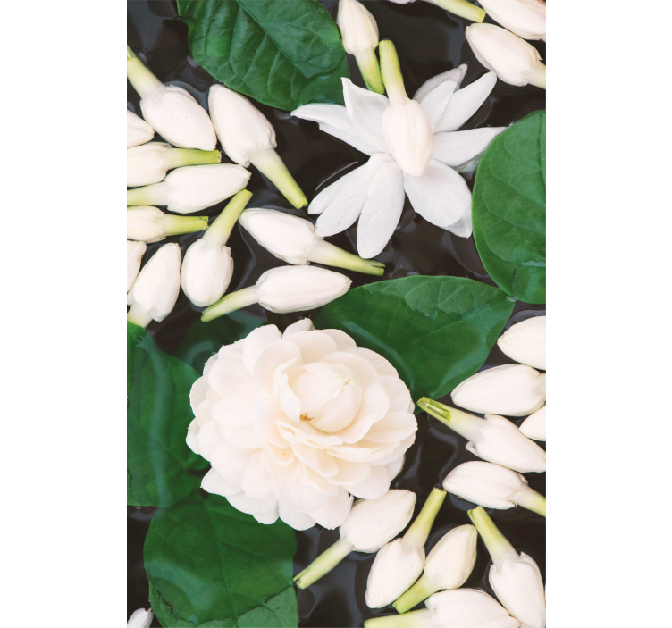 Cortina roller flores composición de flores elegantes - TenVinilo