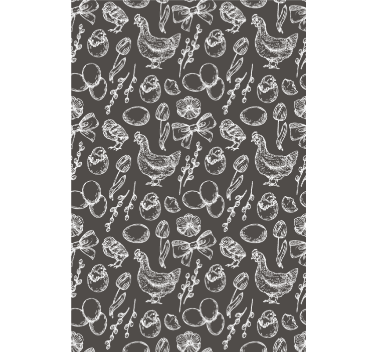 Cortina roller animales encantadores patrones de pollo - TenVinilo