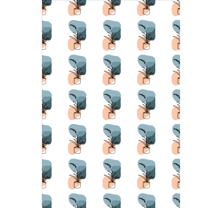 Cortina roller floral diseño minimalista de orquídeas. - TenVinilo