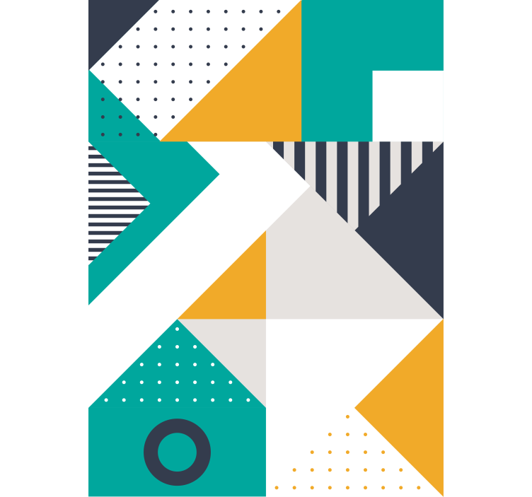 Estor dibujos Triángulos arte geométrico - TenVinilo