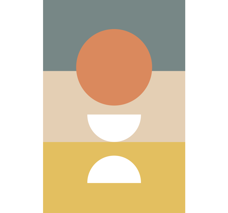 Cortina roller moderno disposición de formas geométricas - TenVinilo