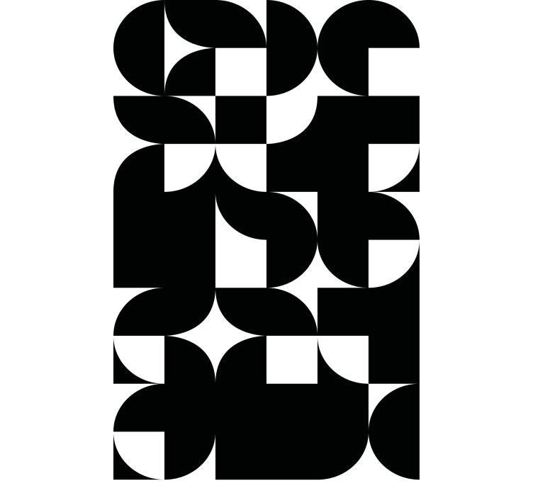 Cortina roller moderno arreglos geométricos energéticos - TenVinilo