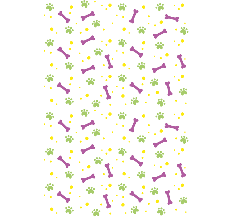 Cortina roller animales patas y huesos - TenVinilo