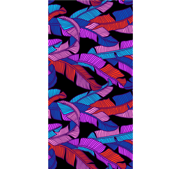 Cortina roller original patrón de penacho eléctrico - TenVinilo