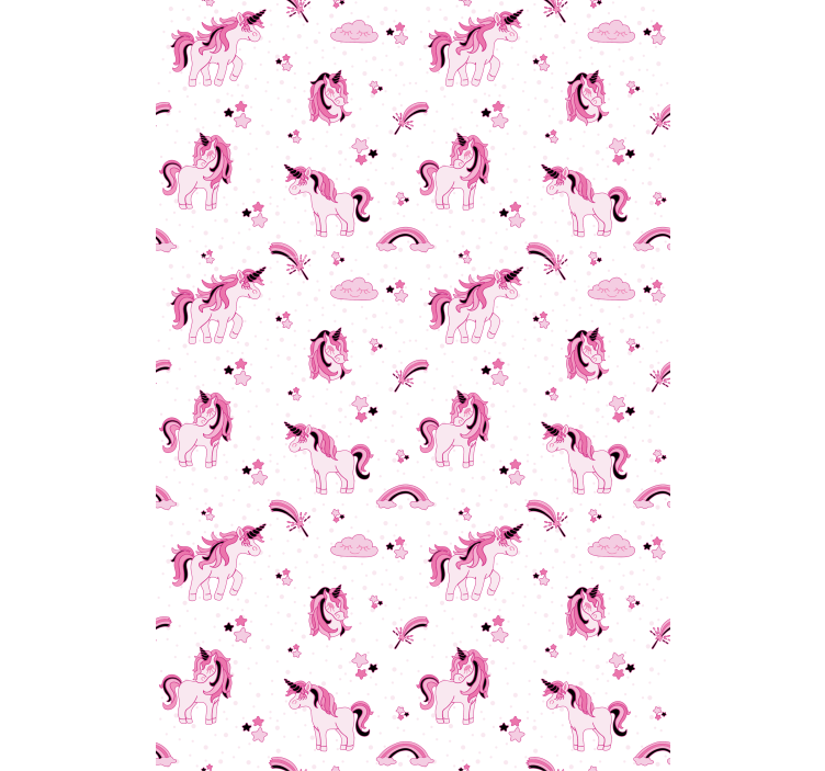 Cortina roller infantil estampado de fantasía de unicornio - TenVinilo