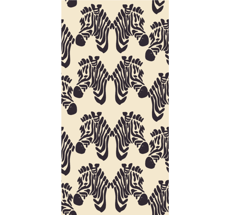 Estor animales Caras de cebra beige - TenVinilo