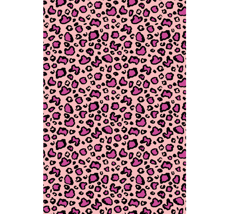 Cortina roller animales estampado de leopardo rosa - TenVinilo