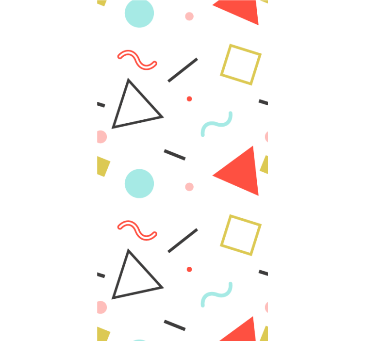 Estor textura Patrón de colores y formas geométricas divertidas - TenVinilo