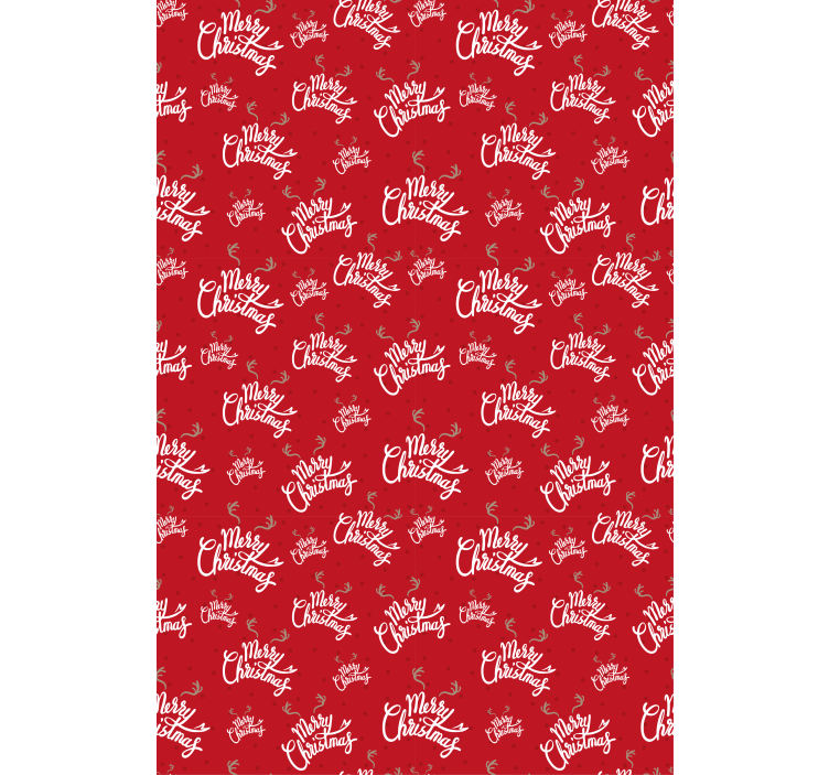 Cortina roller frase patrón de feliz navidad - TenVinilo