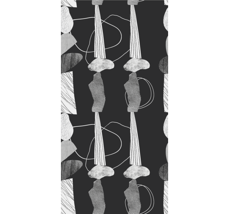 Estor dibujos Líneas de piedra únicas - TenVinilo