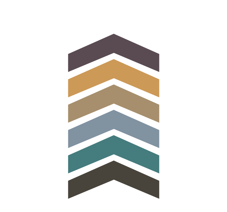 Cortina roller moderno capas de patrón chevron - TenVinilo