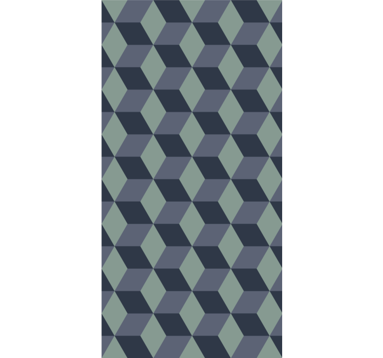 Cortina roller moderno organización de figuras geométricas - TenVinilo