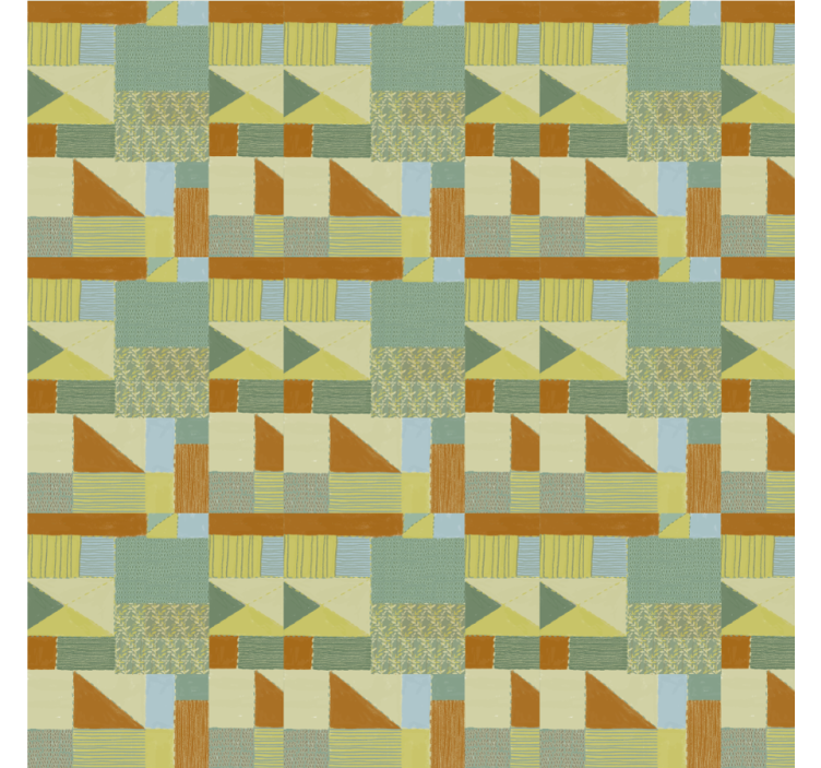 Cortina roller moderno exploración de formas geométricas - TenVinilo