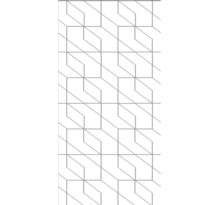 Estor textura Patrón geométrico minimalista cuadrado blanco - TenVinilo