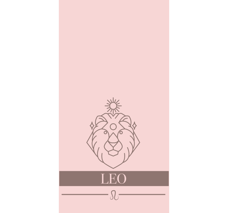 Cortina roller original símbolo del zodíaco del león - TenVinilo