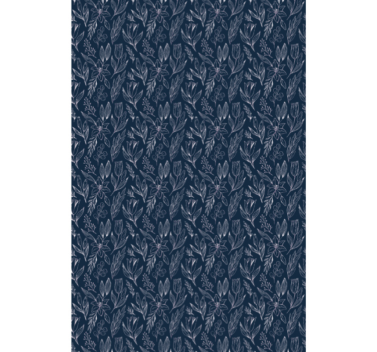 Cortina roller flores elegancia con motivos florales - TenVinilo