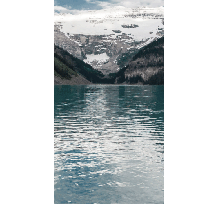 Cortina roller original reflejos del lago de montaña - TenVinilo