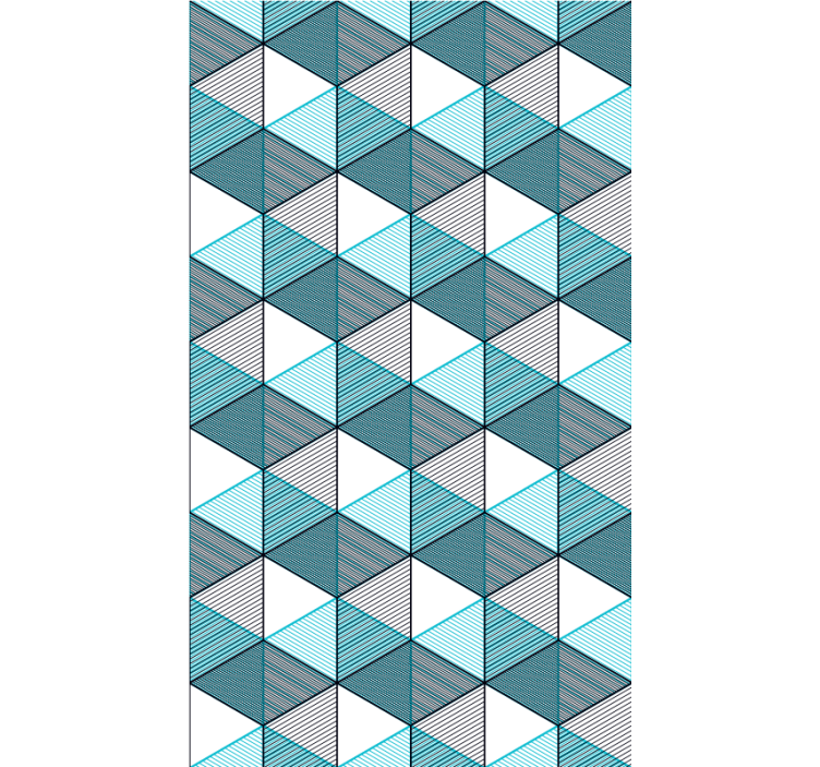 Estor patrón Ilusión de geocubo - TenVinilo