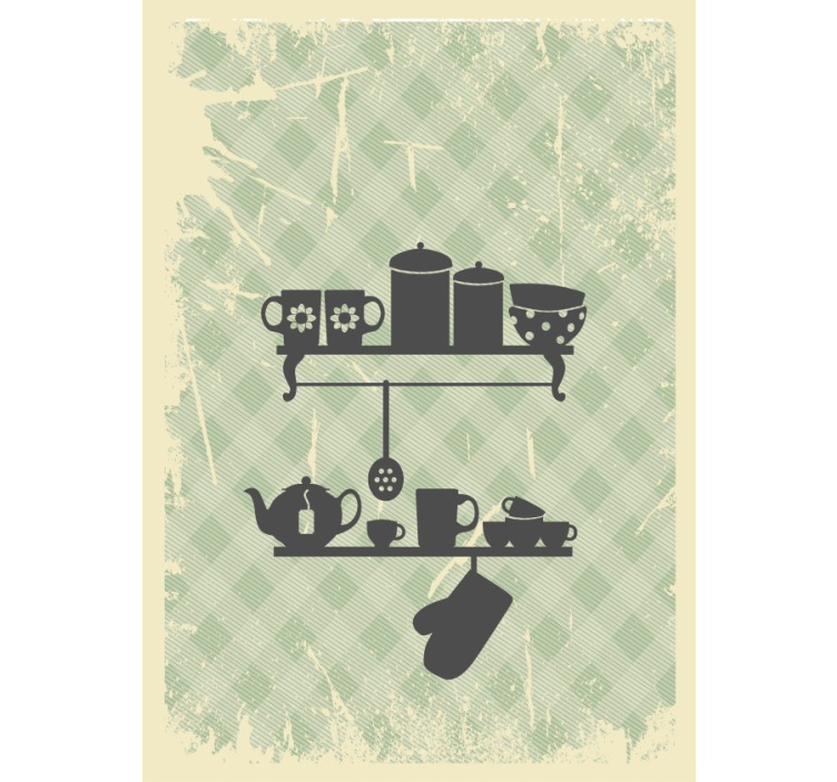 Estor cocina estantes de cocina - TenVinilo