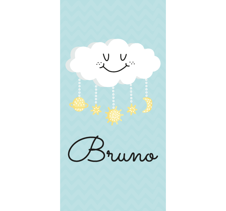 Cortina roller nubes estilo feliz - TenVinilo