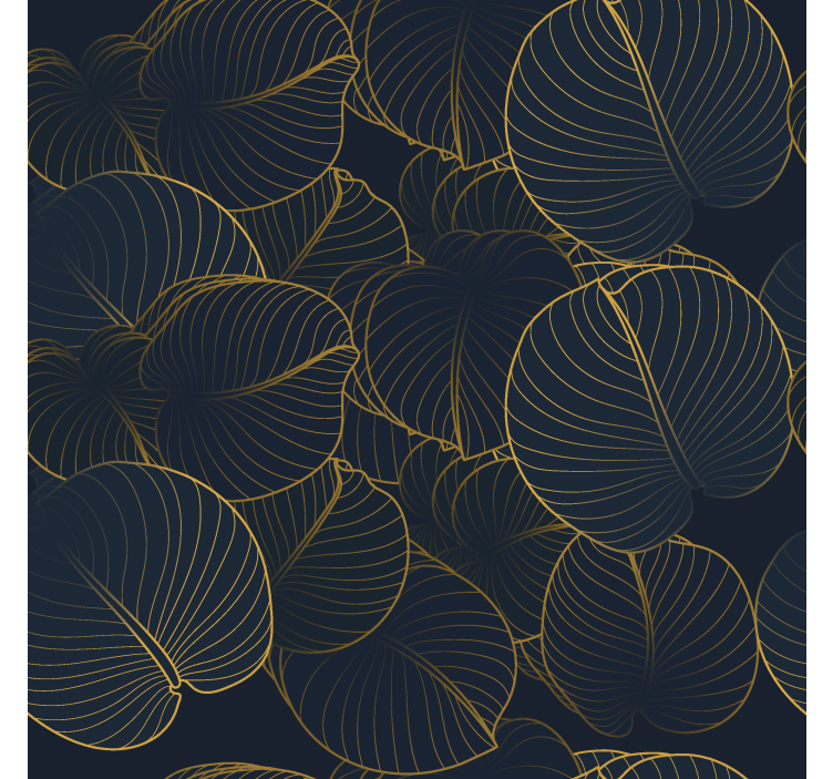 Estor elegante patrón de hojas grandes - TenVinilo