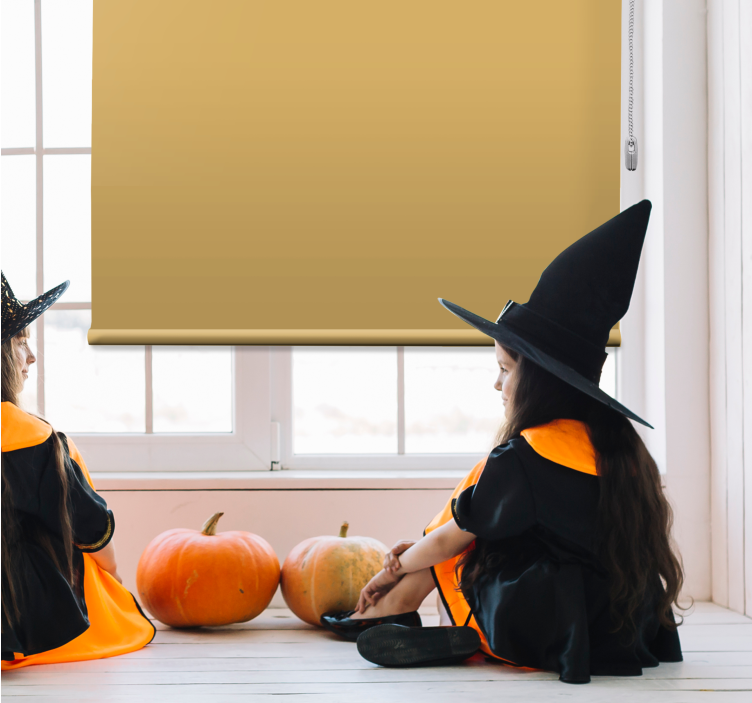 Cortina roller black out color beige dorado - TenVinilo