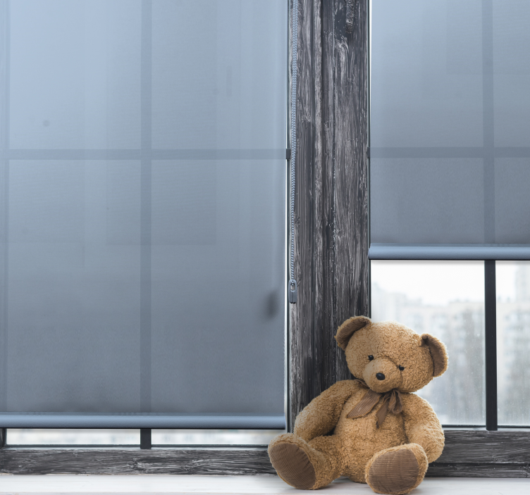 Cortina roller black out tono cian pálido - TenVinilo