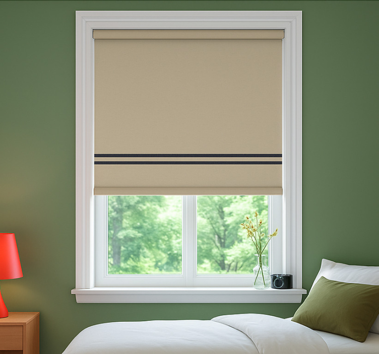 Cortina roller juvenil tejido neutro - TenVinilo