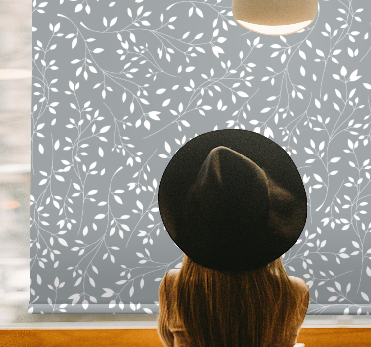 Estor flores Dibujo de plantas patrón de la naturaleza - TenVinilo