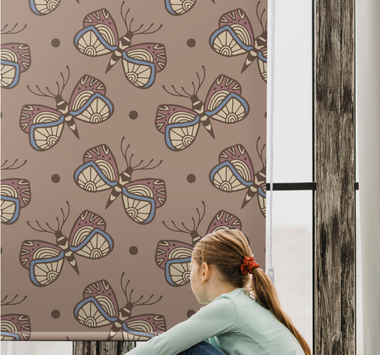 Estor habitación juvenil Pintado de marrón - TenVinilo