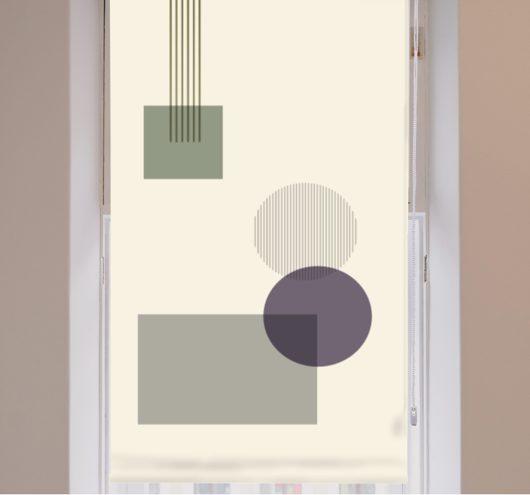 Estor moderno Formas geométricas suaves - TenVinilo