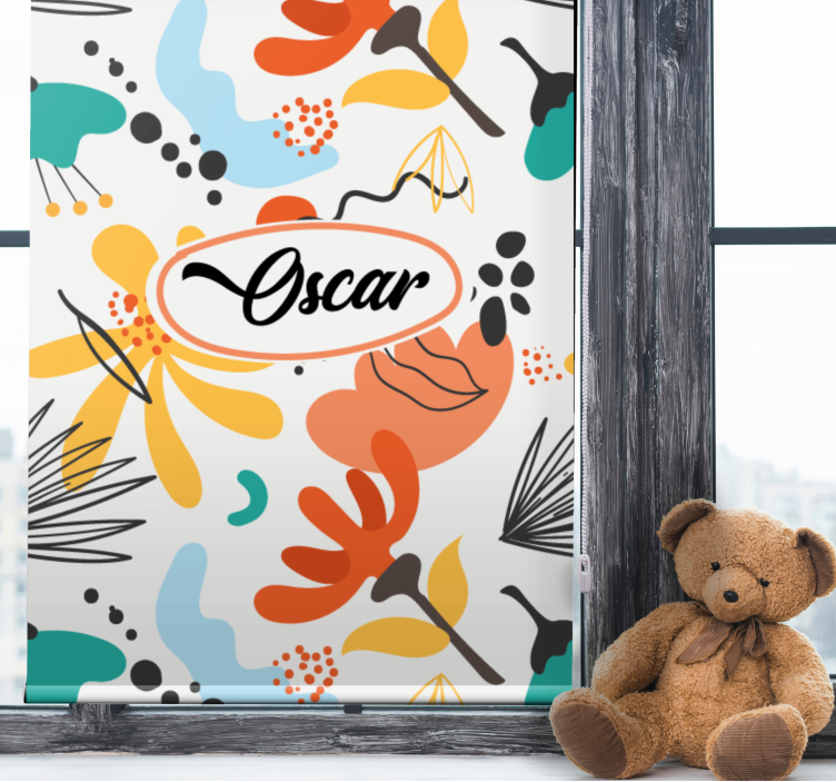 Estor personalizable Arte abstracto con colores brillantes - TenVinilo