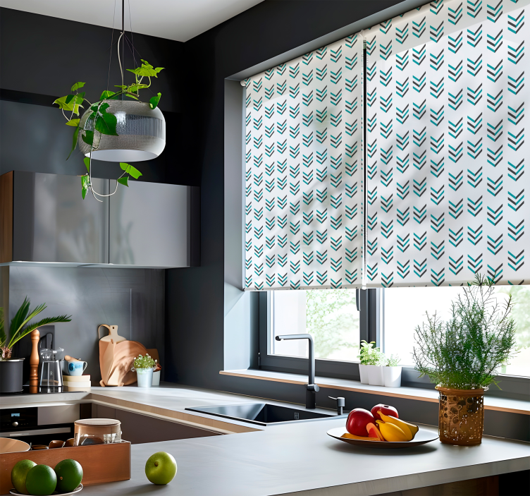 Estor estilo nórdico flechas azules - TenVinilo