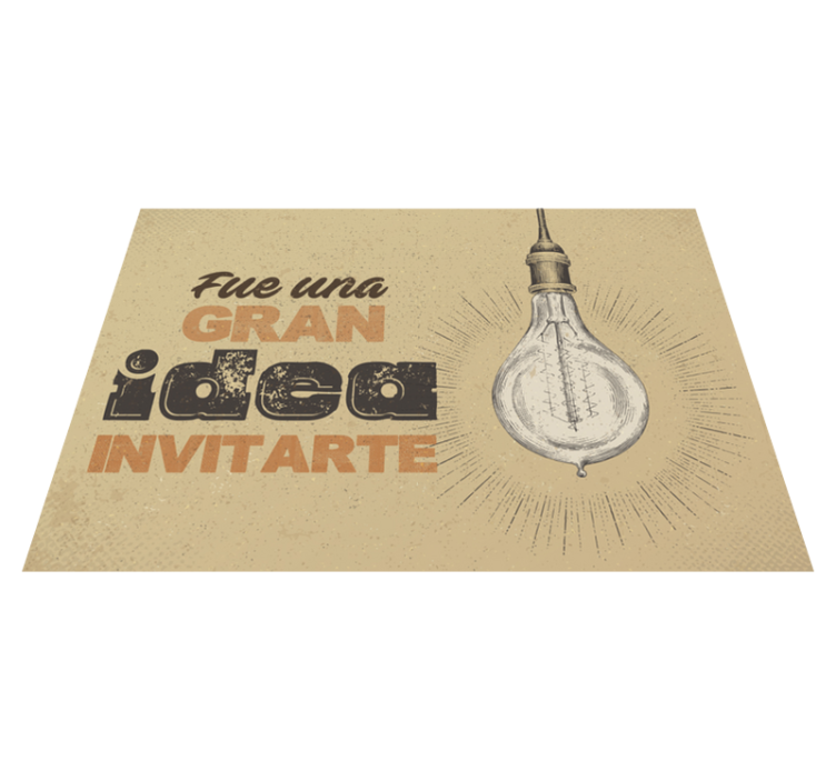 Manteles individuales frase para invitados - TenVinilo