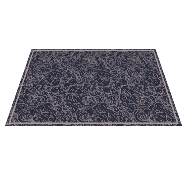 Individual mesa patrón líneas en espiral - TenVinilo