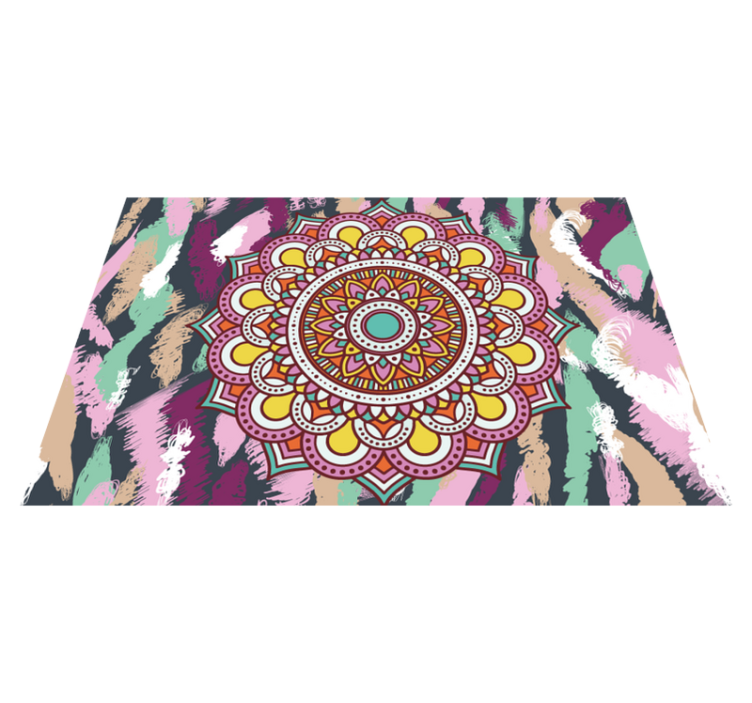 Mantel individual original mandala multicolor - TenVinilo