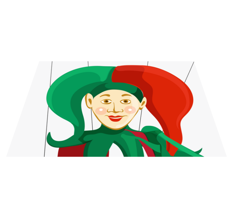 Mantel individual infantil Marioneta Halloween  - TenVinilo