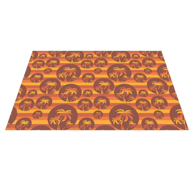 Individual original mesa patrones de palma tropical - TenVinilo