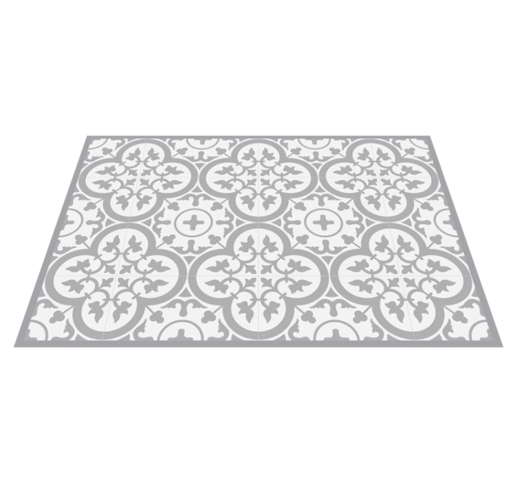 Mantel individual rectangular Patrón de mosaico gris - TenVinilo