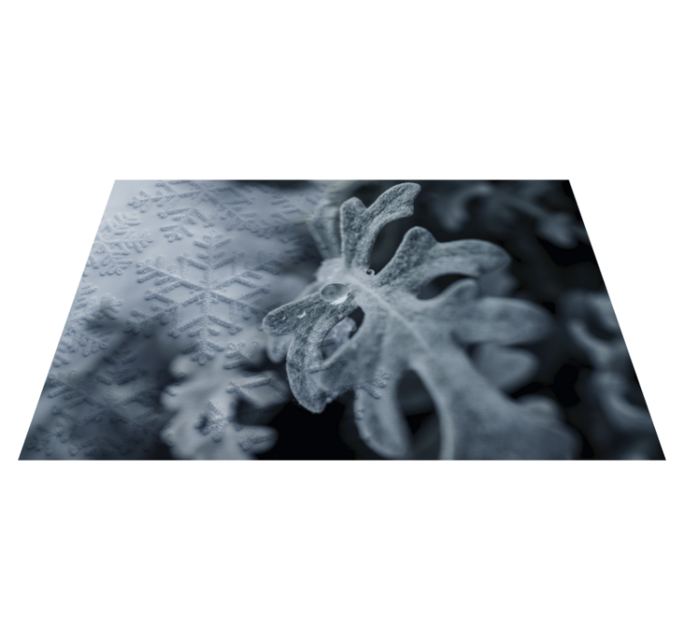 Manteles individuales originales Hojas heladas - TenVinilo